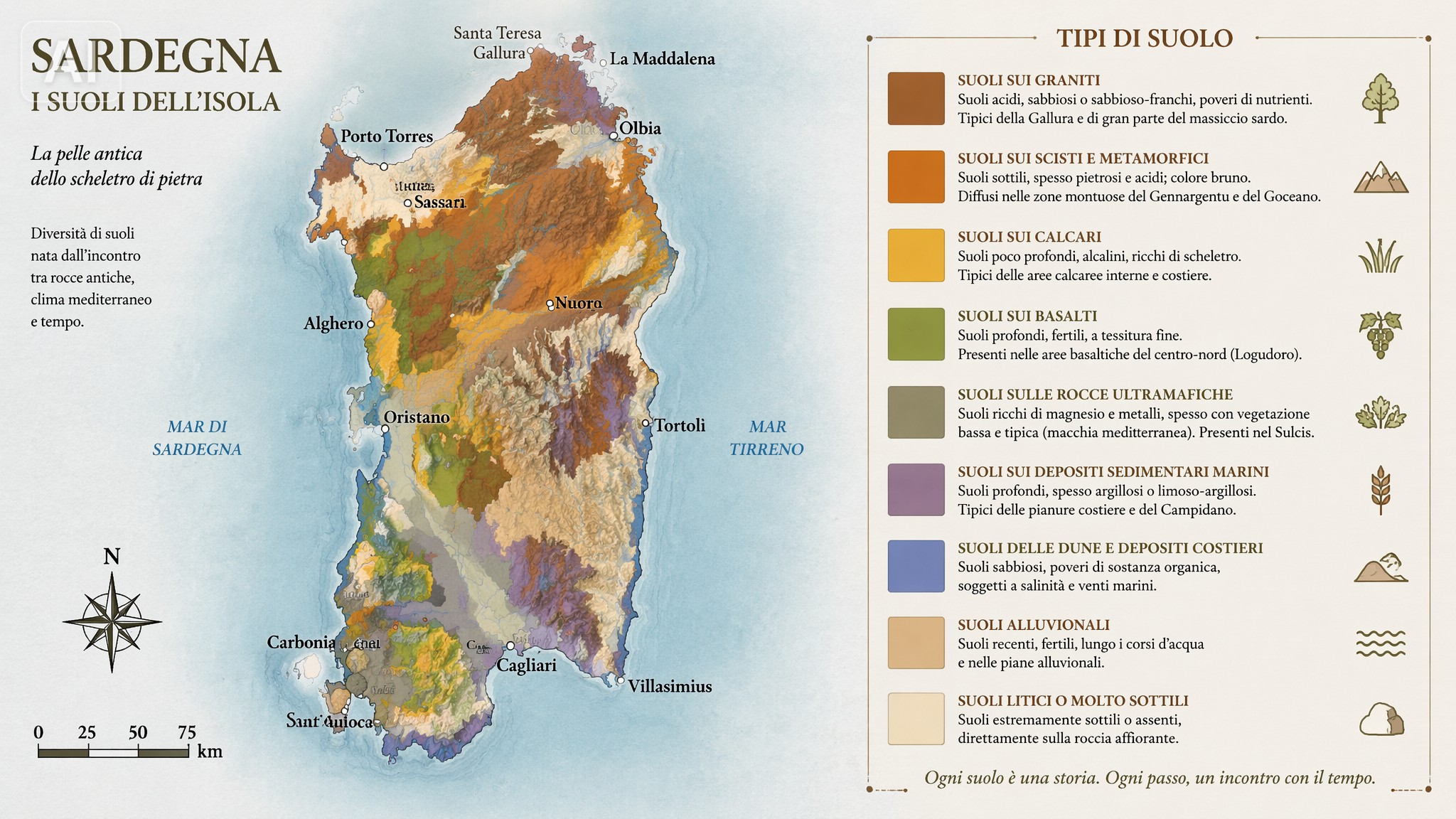 Il Respiro della Terra: Orogenesi e Suoli di Sardegna