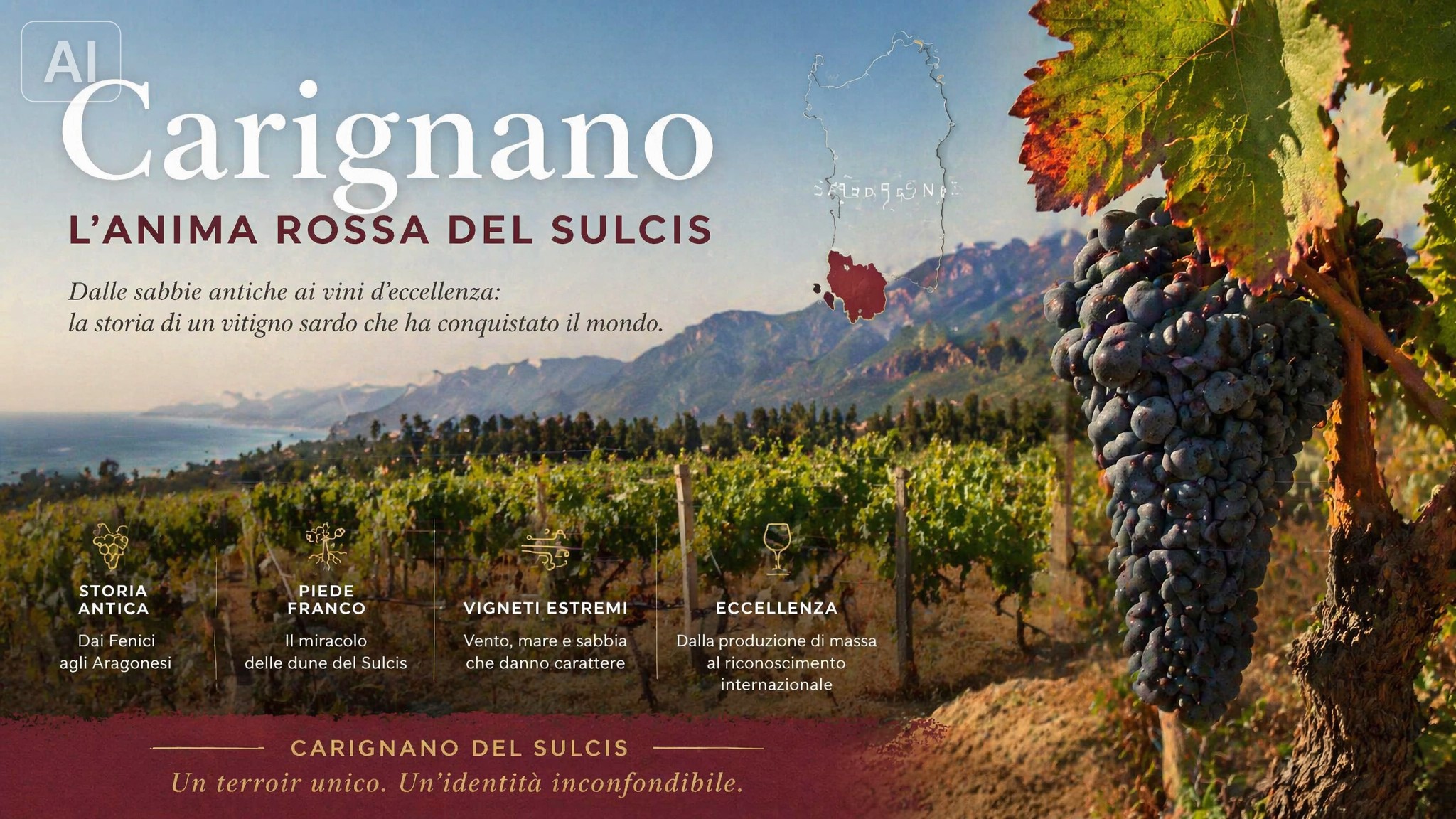 Il Carignano del Sulcis: storia, terroir e riscatto di un vitigno mediterraneo