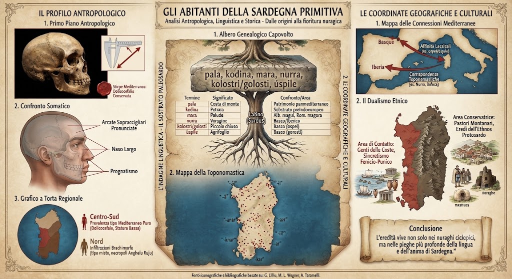 L'Enigma dei Sardi Primitivi: Sintesi delle Origini, Antropologia e Lingua