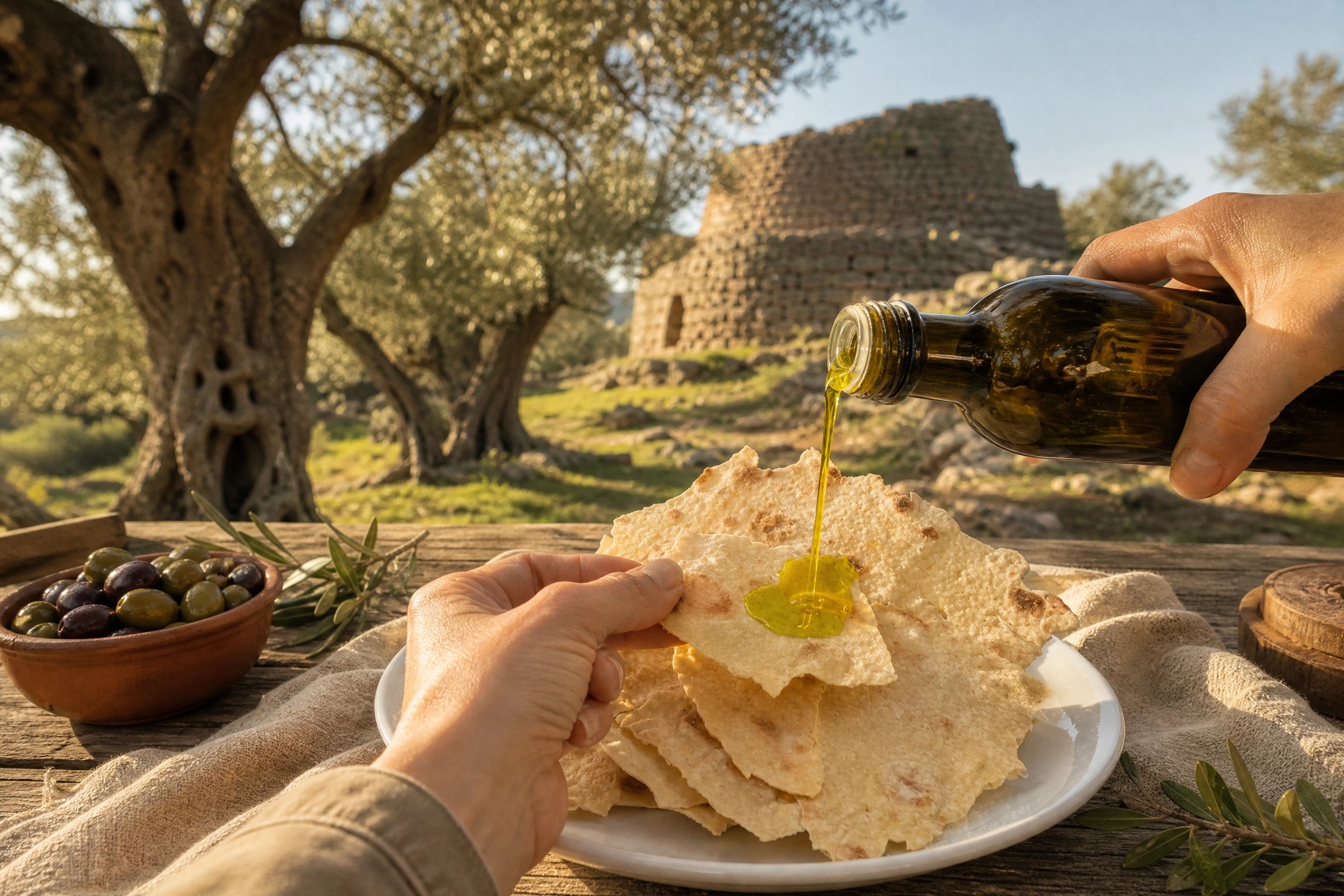 La storia dell'olio in Sardegna: dai nuragici alla cultivar Bosana